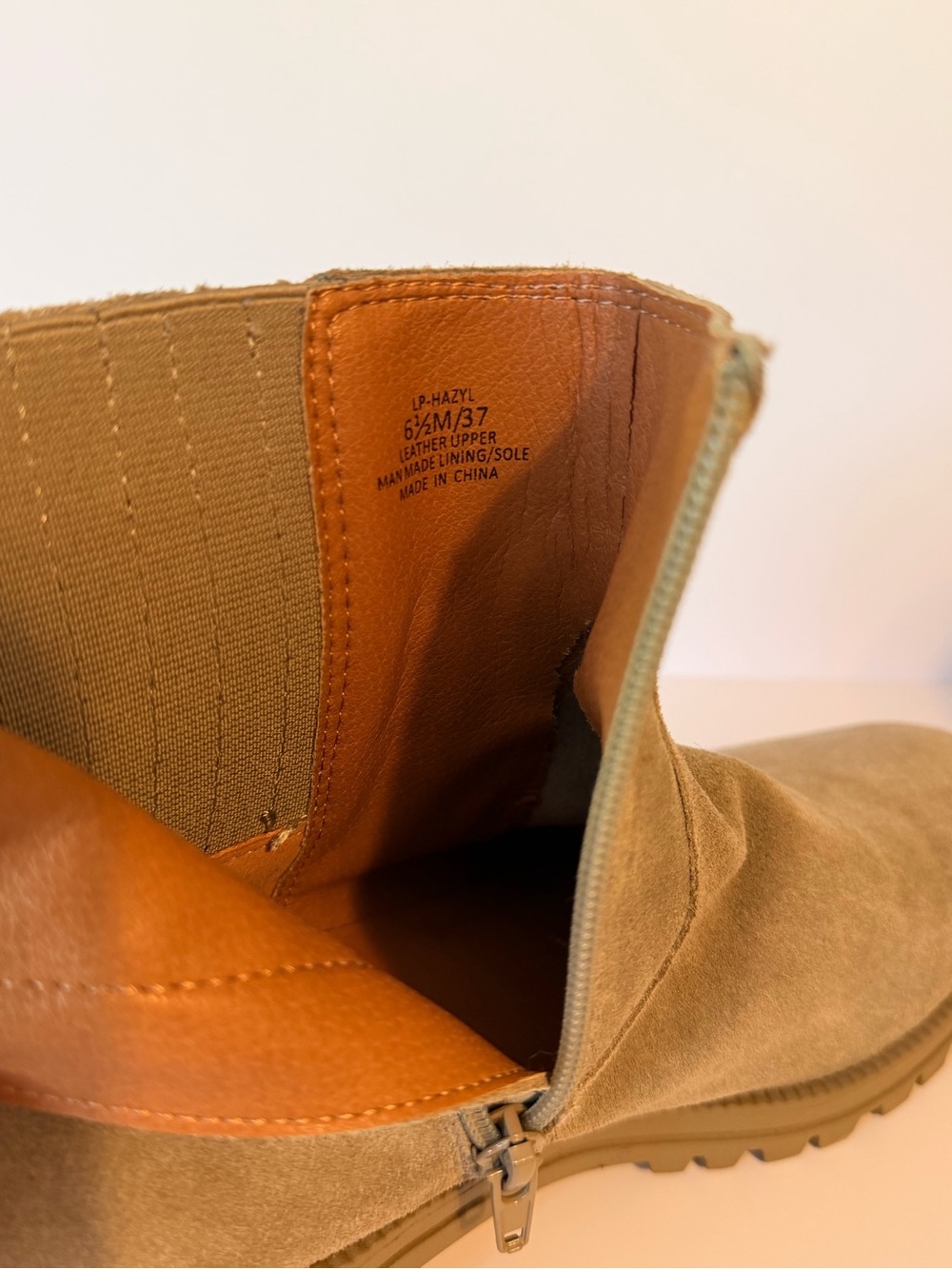 2/$40 Lucky Brand hazyl Chelsea ankle Boot in Camel Tan 6.5/37 - Picture 2 of 9